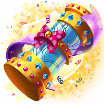 Party Size Gilded Birthday Scroll Case