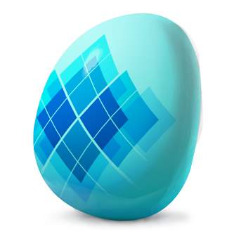 Blue Argyle Egg