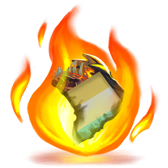 Draconic Depths Journal Theme Fire Scrap