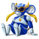 Force Fighter Blue Action Figure