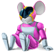 Force Fighter Pink Action Figure