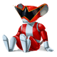 Force Fighter Red Action Figure