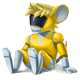 Force Fighter Yellow Action Figure