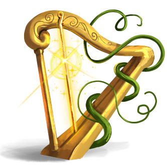 Golden Harp String