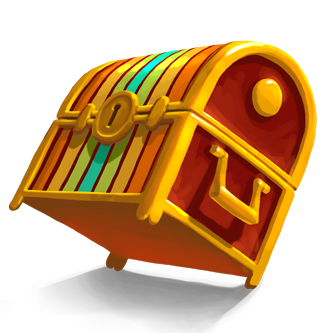 Large Rainbow Treasure Chest