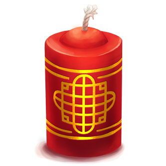 Red Lunar Lantern Candle