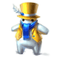 Sharply Dressed Snow Golem Miniature