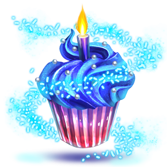 Sprinkly Sweet Cupcake Charm