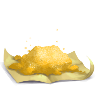 Yellow Double Dewdrop Powder