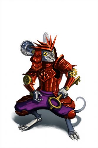 Clockwork Samurai Mouse