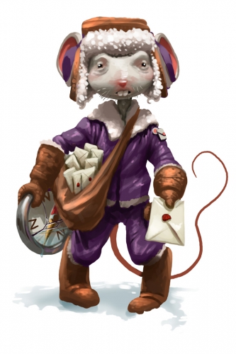 Confused Courier Mouse