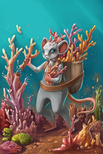 Coral Harvester Mouse
