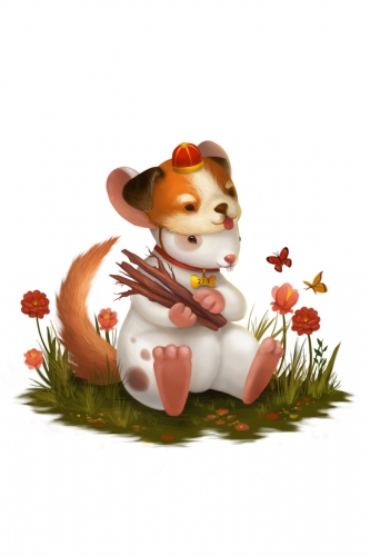 Costumed Dog Mouse