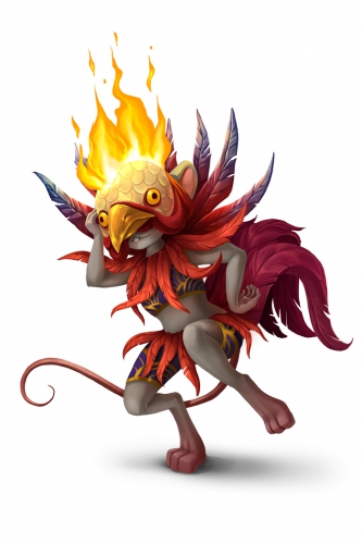 Costumed Rooster Mouse