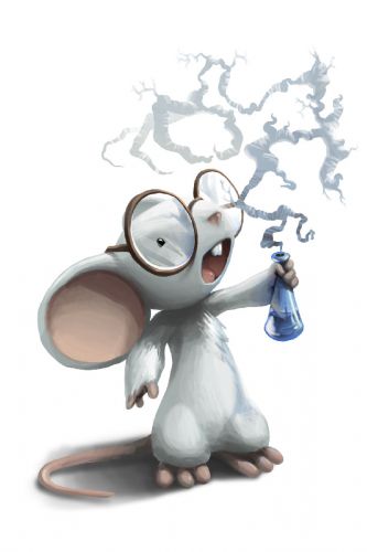 Curious Chemist Mouse