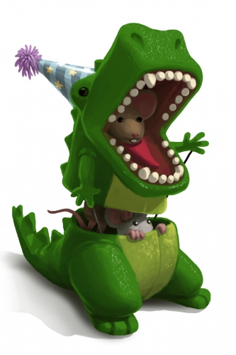 Dinosuit Mouse