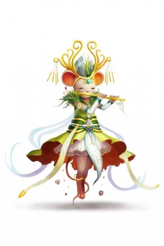 Fluttering Flutist Mouse