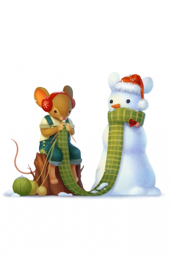 Nice Knitting Mouse