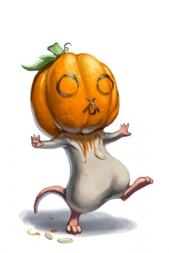 Pumpkin Head Mouse
