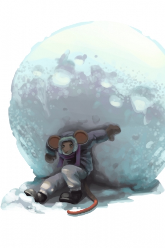 Snow Boulder Mouse
