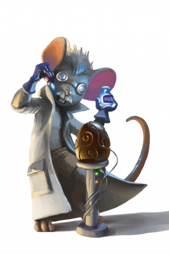 Eggsplosive Scientist Mouse