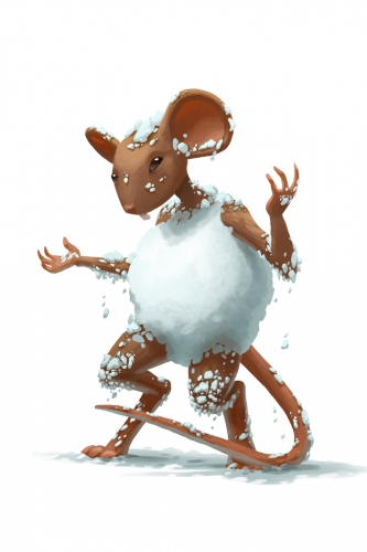 Stuck Snowball Mouse