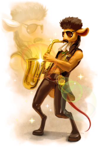 Sultry Saxophonist Mouse