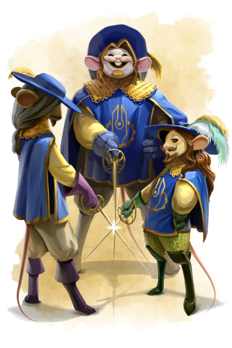 Three Mouseketeers