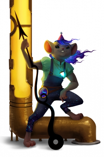 Space Party-Time Plumber Mouse