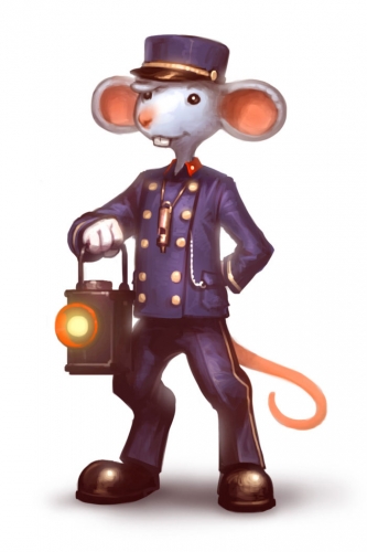 Train Conductor Mouse