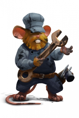 Train Engineer Mouse