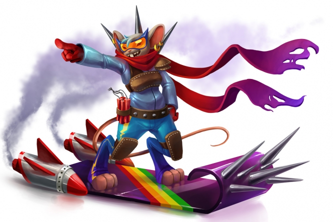 Rainbow Racer Mouse